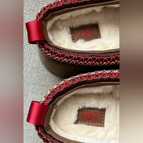 New Without Tags UGG Tazz Chestnut Platform Slippers - Picture 6 of 7